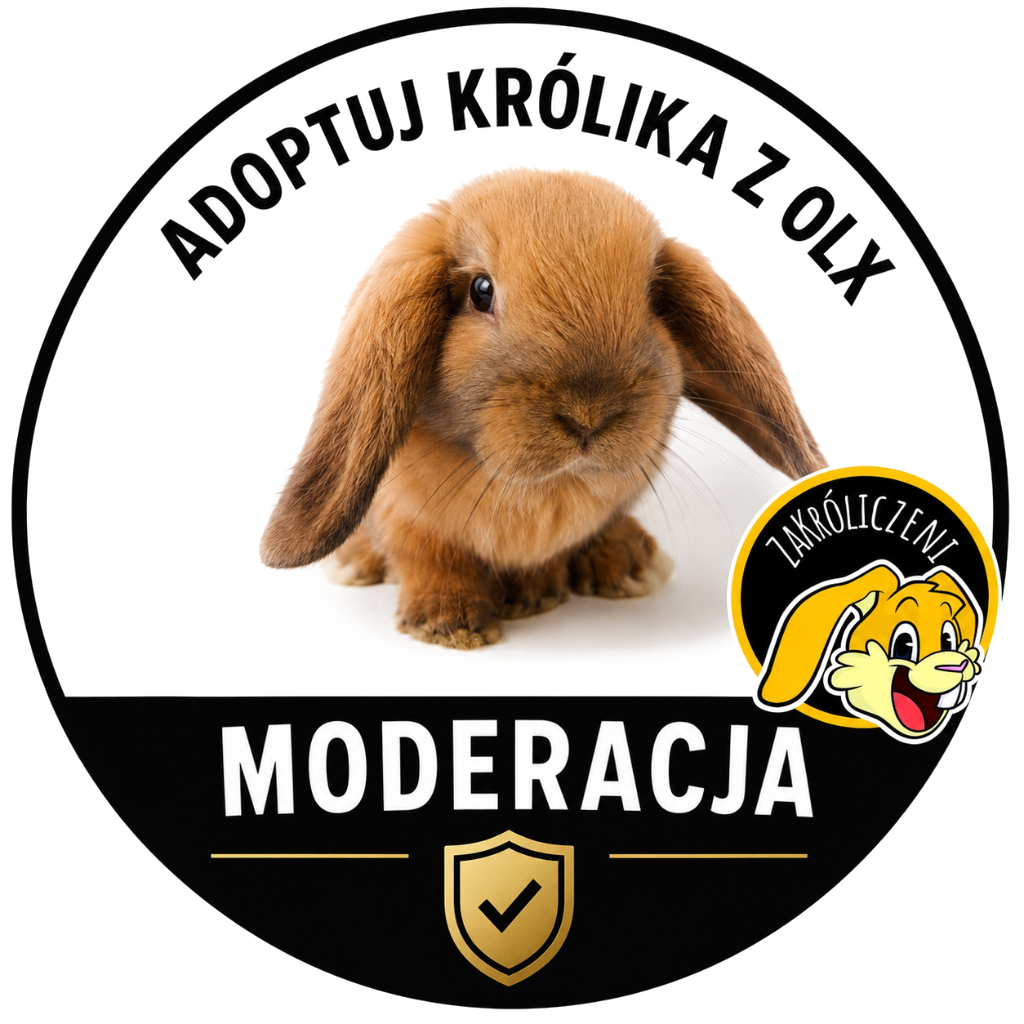 Logo moderacji Adoptuj Królika z OLX